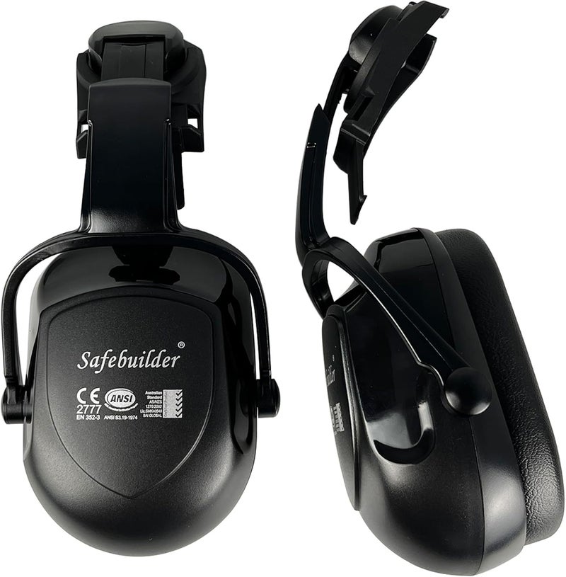 SAFEBUILDER 30dB Ear Muffs Hard Hats Type Safety Earmuffs For Safety Helmet Hearing Protection Earmuffs ANSI S3.19 - Image 1
